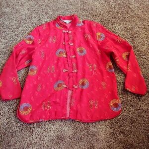 Member ladies high fashion red Japanese shirt